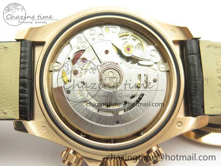 Daytona 116515 RG Noob 1:1 Best Edition Rose Gold Dial On Leather Strap SA FastDry 3435
