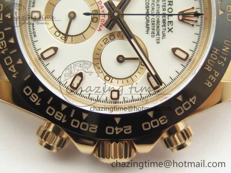 Daytona 116515 RG Noob 1:1 Best Edition White Dial On Leather Strap SA Premium 3436