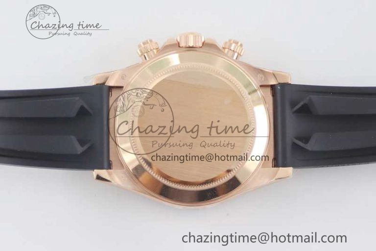Daytona 116515 RG TWF 1:1 Best Edition 904L Steel Black RG Dial on Oysterflex Strap A UrbanChic 2415