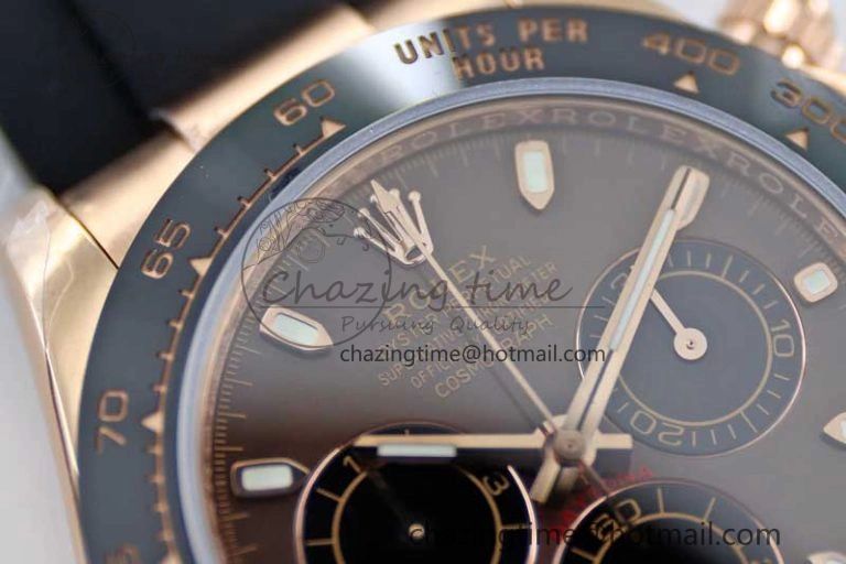 MultiPurpose Daytona 116515 RG TWF 1:1 Best Edition 904L Steel Brown Dial on Oysterflex Strap A 2420