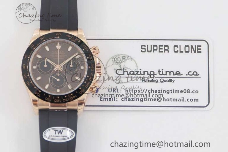 MultiPurpose Daytona 116515 RG TWF 1:1 Best Edition 904L Steel Brown Dial on Oysterflex Strap A 2420