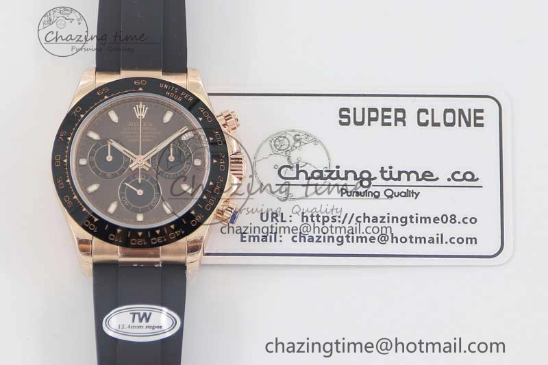 MultiPurpose Daytona 116515 RG TWF 1:1 Best Edition 904L Steel Brown Dial on Oysterflex Strap A 2420