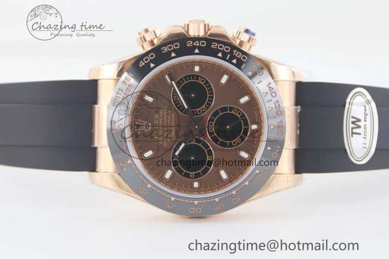 MultiPurpose Daytona 116515 RG TWF 1:1 Best Edition 904L Steel Brown Dial on Oysterflex Strap A 2420