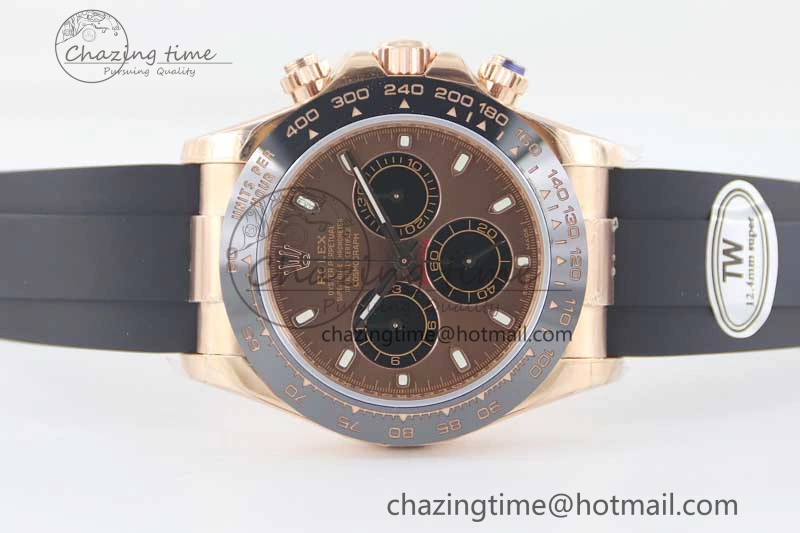 MultiPurpose Daytona 116515 RG TWF 1:1 Best Edition 904L Steel Brown Dial on Oysterflex Strap A 2420