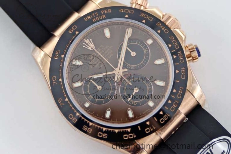 MultiPurpose Daytona 116515 RG TWF 1:1 Best Edition 904L Steel Brown Dial on Oysterflex Strap A 2420