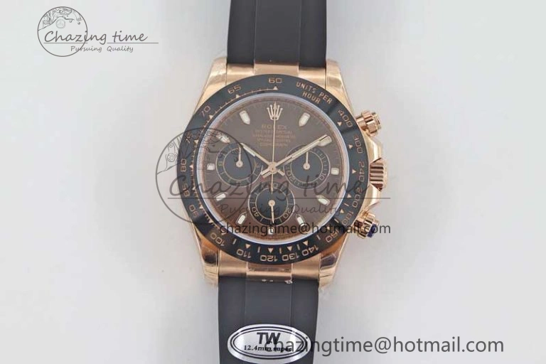 MultiPurpose Daytona 116515 RG TWF 1:1 Best Edition 904L Steel Brown Dial on Oysterflex Strap A 2420