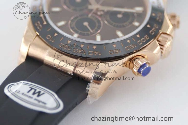 MultiPurpose Daytona 116515 RG TWF 1:1 Best Edition 904L Steel Brown Dial on Oysterflex Strap A 2420