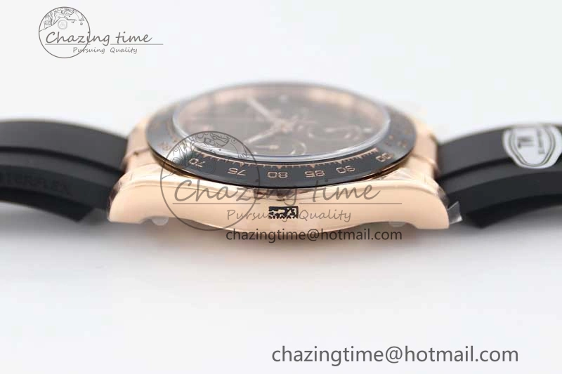 Daytona 116515 RG TWF 1:1 Best Edition 904L Steel Brown Roman Dial on Oysterflex Strap A Sleek 2418