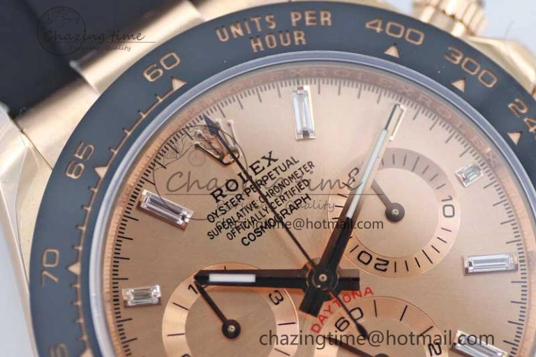 Upgraded Daytona 116515 RG TWF 1:1 Best Edition 904L Steel RG  Crystal Markers Dial on Oysterflex Strap A 2419