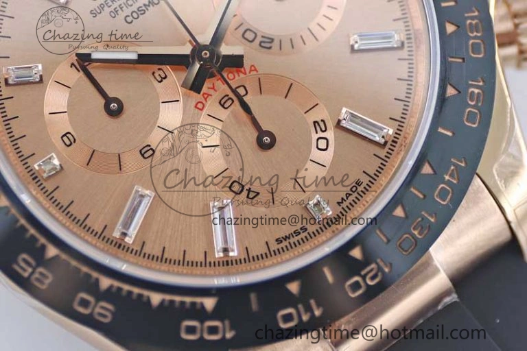 Upgraded Daytona 116515 RG TWF 1:1 Best Edition 904L Steel RG  Crystal Markers Dial on Oysterflex Strap A 2419