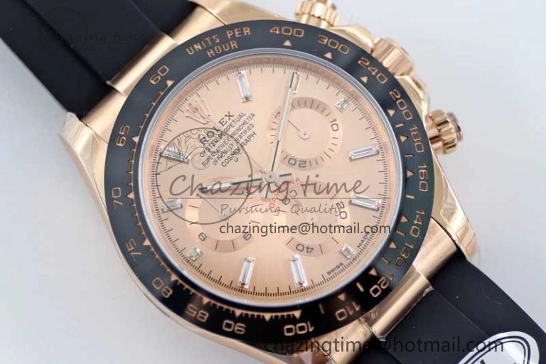 Upgraded Daytona 116515 RG TWF 1:1 Best Edition 904L Steel RG  Crystal Markers Dial on Oysterflex Strap A 2419