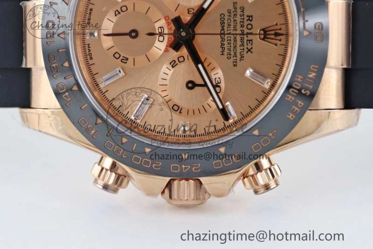 Upgraded Daytona 116515 RG TWF 1:1 Best Edition 904L Steel RG  Crystal Markers Dial on Oysterflex Strap A 2419