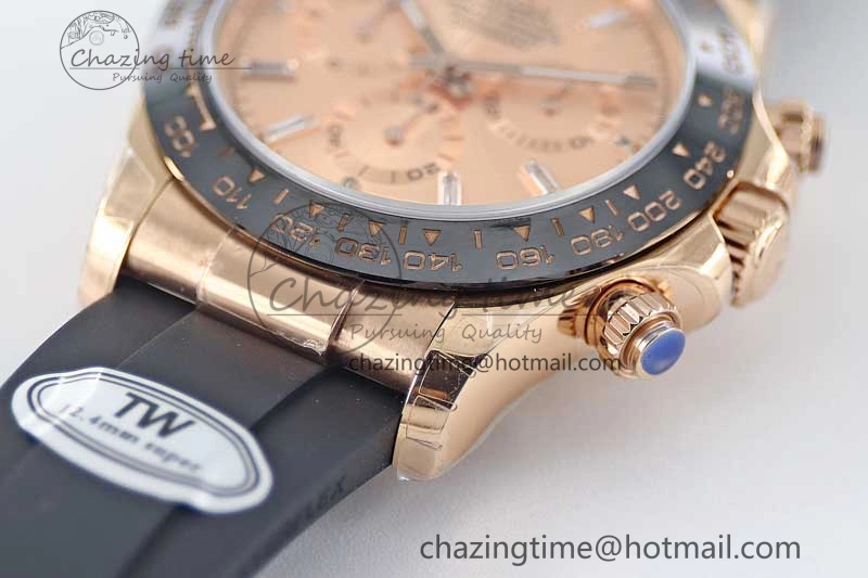 Upgraded Daytona 116515 RG TWF 1:1 Best Edition 904L Steel RG  Crystal Markers Dial on Oysterflex Strap A 2419