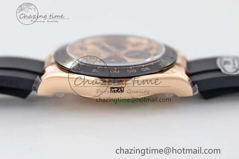 Daytona 116515 RG TWF 1:1 Best Edition 904L Steel RG Black Dial on Oysterflex Strap A Compact 2417
