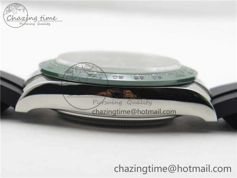 Daytona 116515 SS UBF Best Edition Green Stick Markers Dial on Rubber Strap A Functional 2948