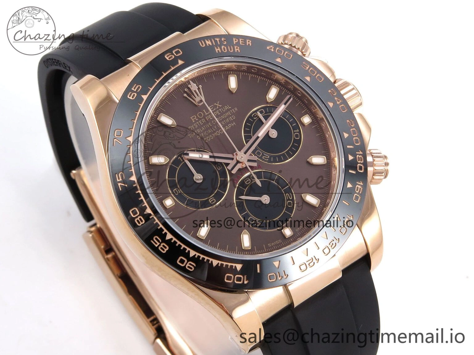 Stretchable Daytona 116515 ZF 1:1 Best Edition Brown Dial on Oysterflex Strap SH4130（Gain Weight） 1241