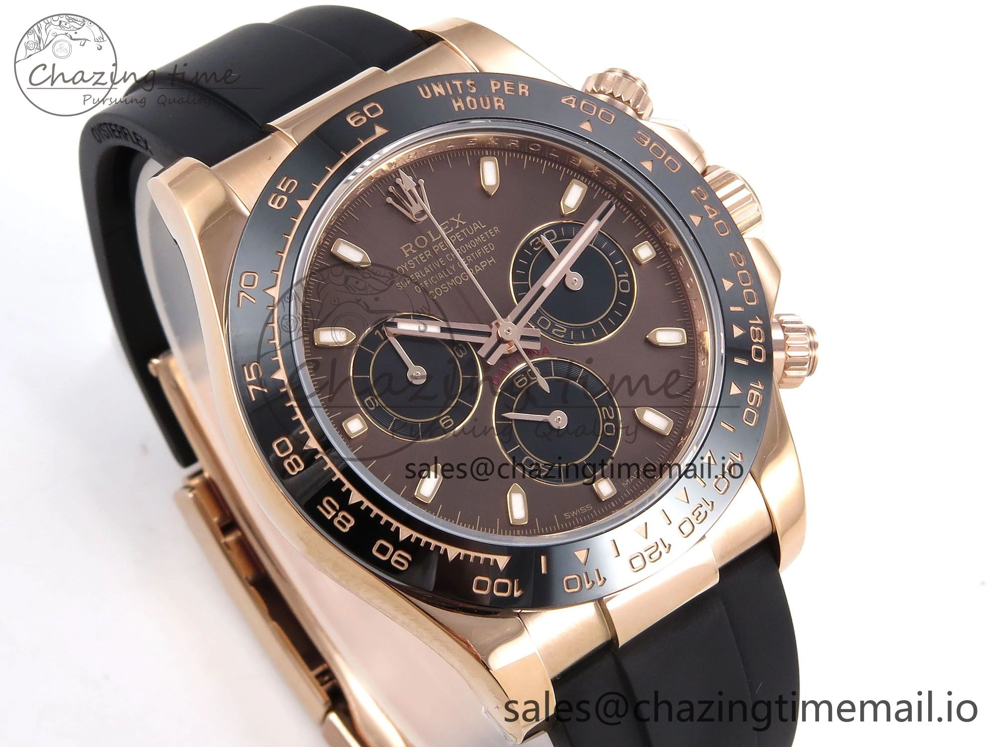 Stretchable Daytona 116515 ZF 1:1 Best Edition Brown Dial on Oysterflex Strap SH4130（Gain Weight） 1241