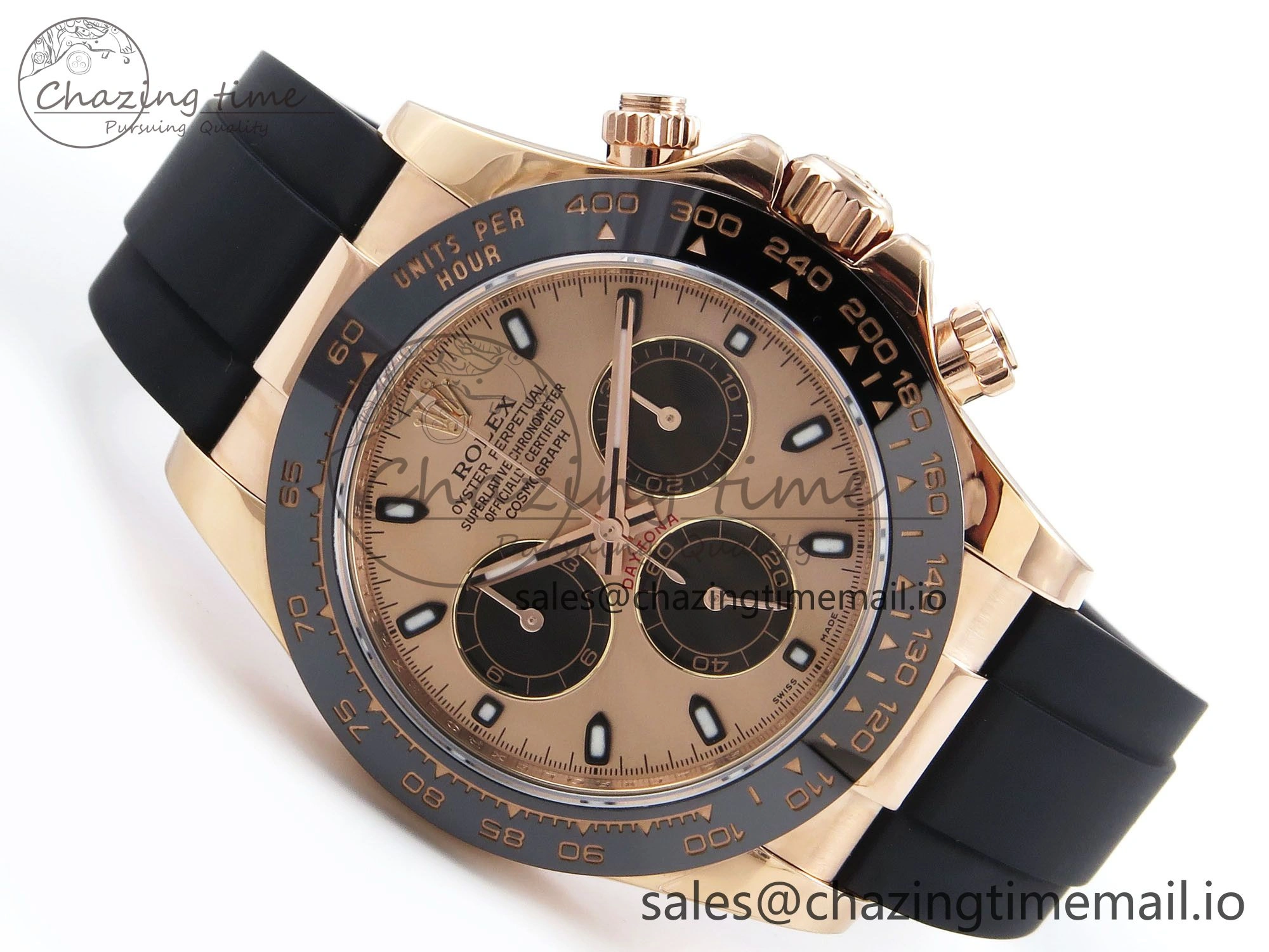 Daytona 116515 ZF 1:1 Best Edition Rose Dial on Oysterflex Strap SH4130（Gain Weight） Minimalist 1242