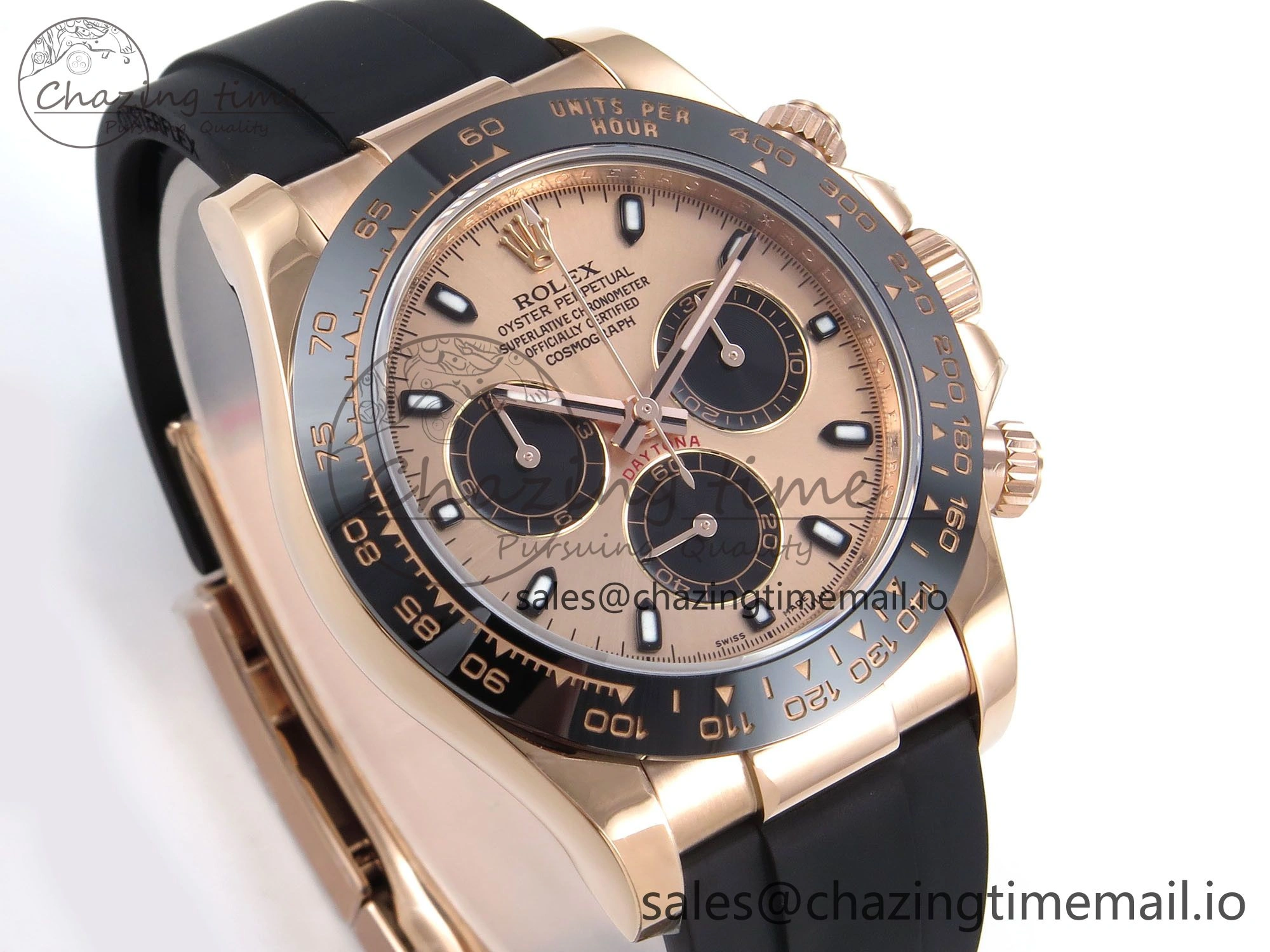 Daytona 116515 ZF 1:1 Best Edition Rose Dial on Oysterflex Strap SH4130（Gain Weight） Minimalist 1242