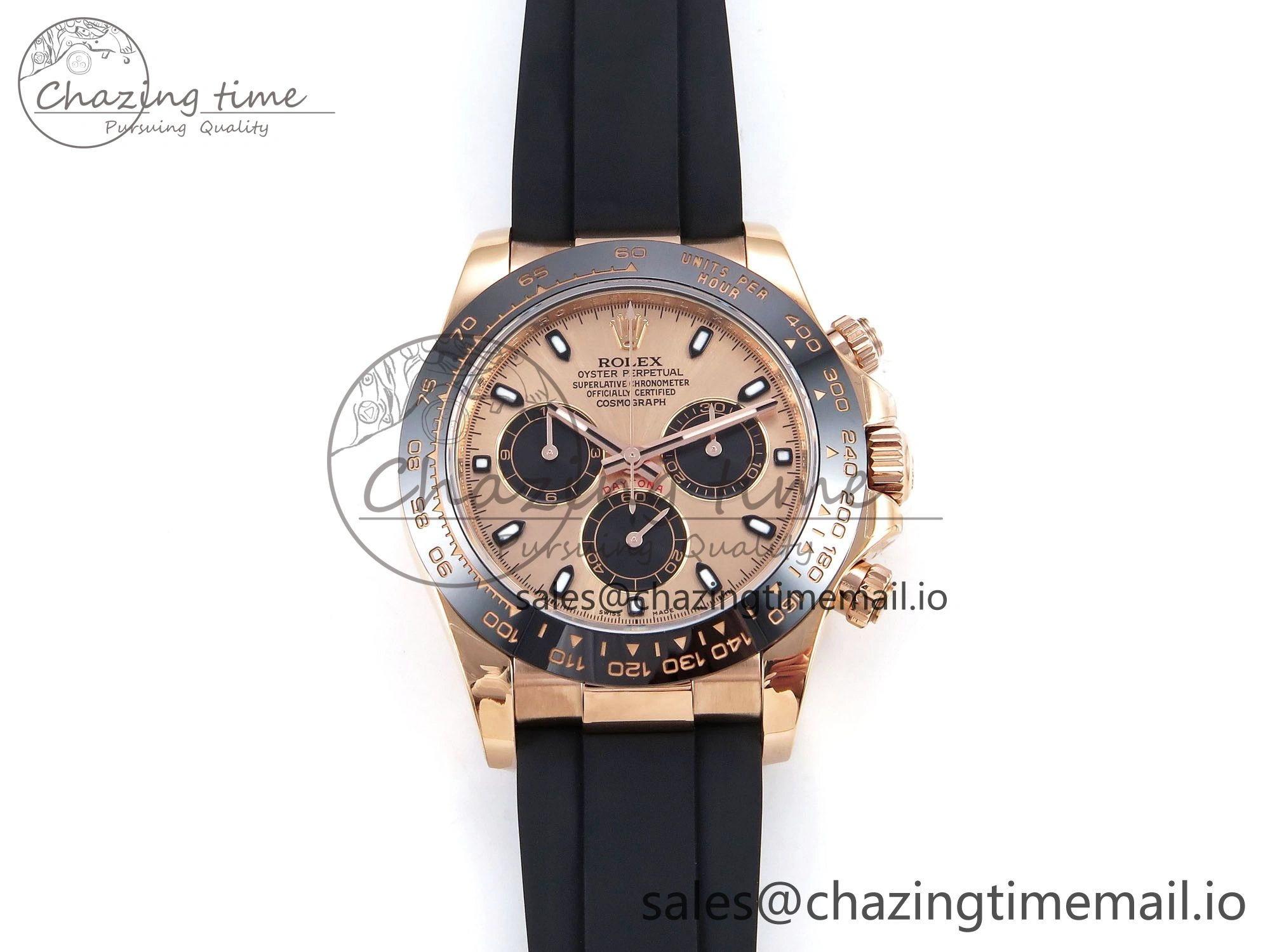 Daytona 116515 ZF 1:1 Best Edition Rose Dial on Oysterflex Strap SH4130（Gain Weight） Minimalist 1242