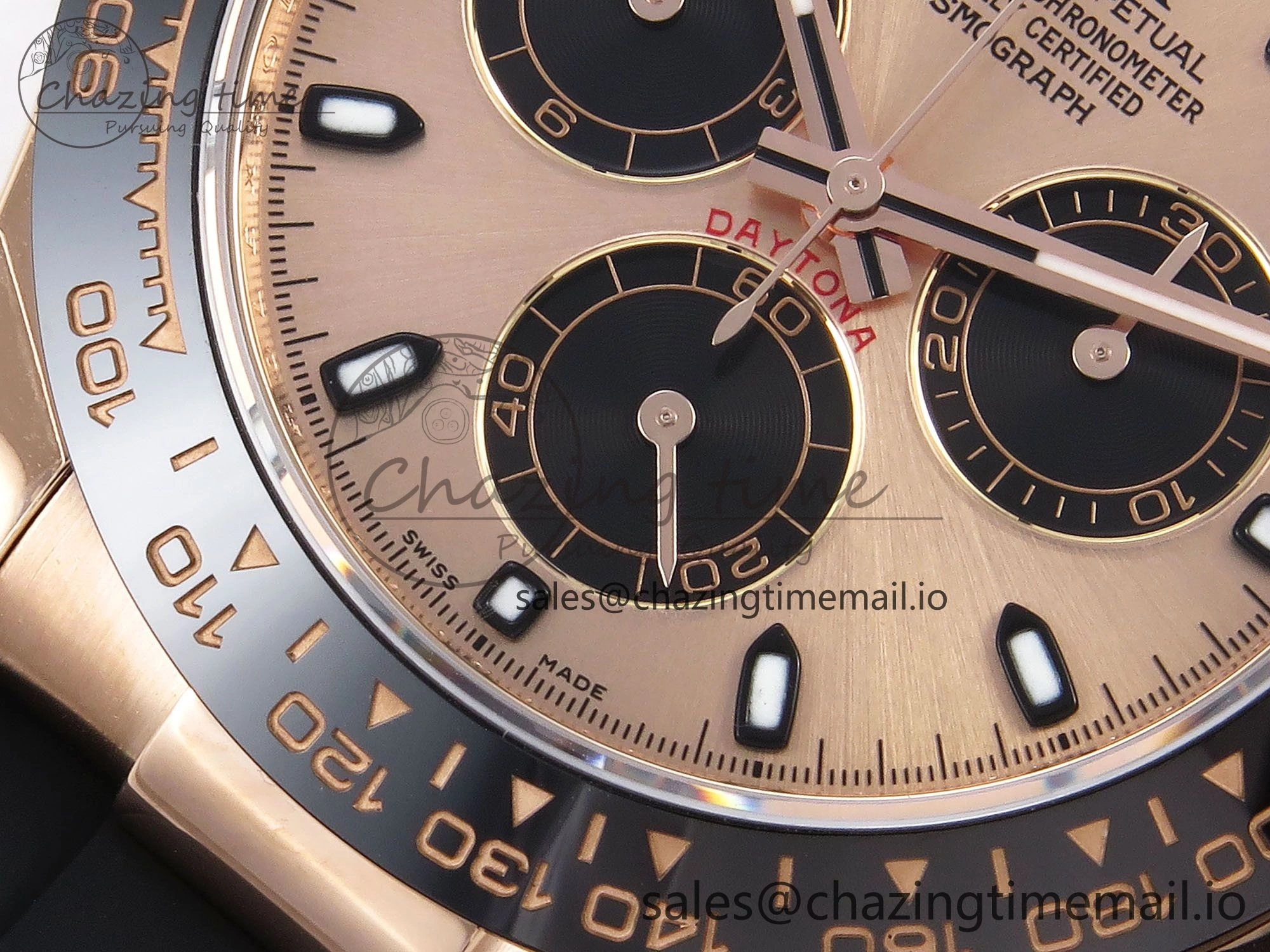 Daytona 116515 ZF 1:1 Best Edition Rose Dial on Oysterflex Strap SH4130（Gain Weight） Minimalist 1242