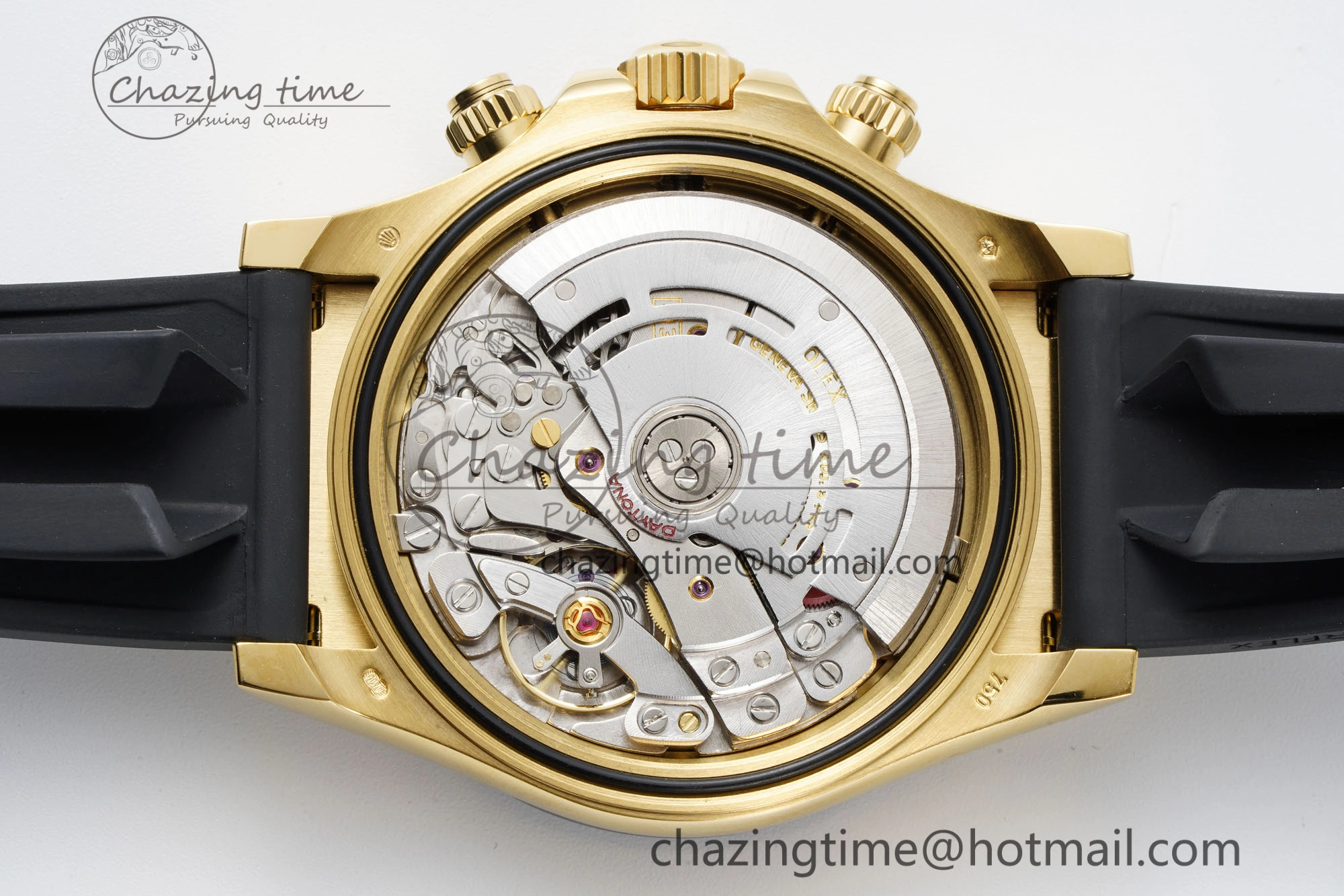 FashionForward Daytona 116518 BTF 1:1 Best Edition Black Diamonds Dial on Oysterflex Rubber Strap SA4130 V 2258