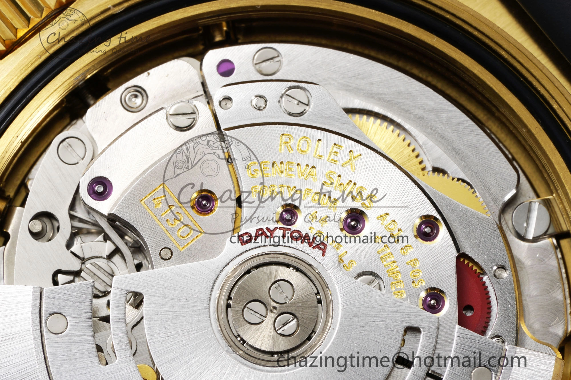 FashionForward Daytona 116518 BTF 1:1 Best Edition Black Diamonds Dial on Oysterflex Rubber Strap SA4130 V 2258
