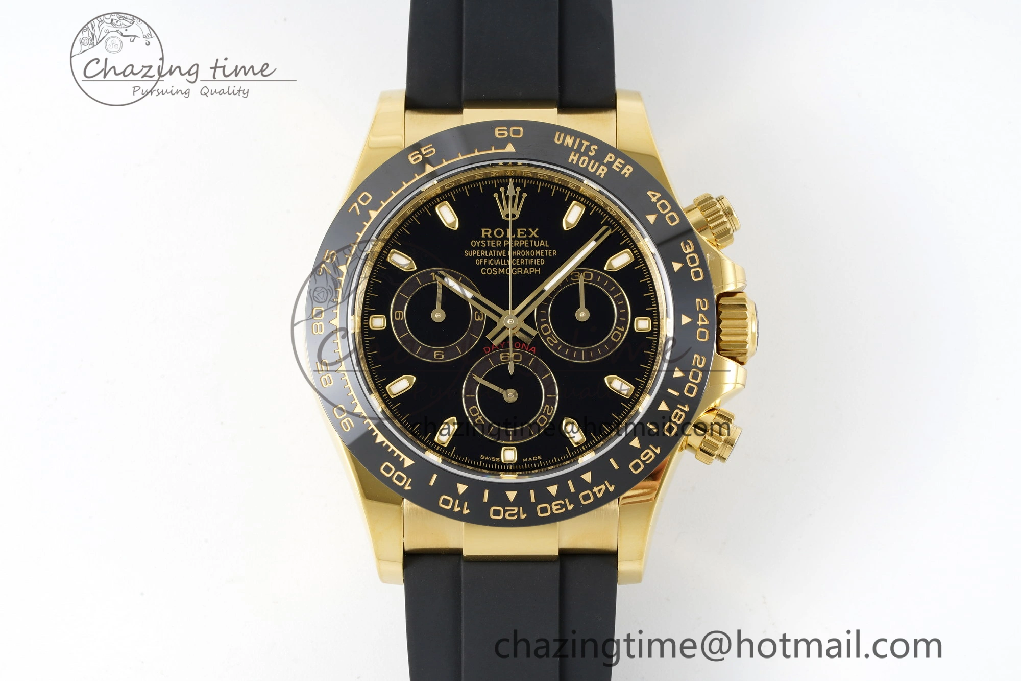 Minimalist Daytona 116518 BTF 1:1 Best Edition Black Lume Dial on Oysterflex Rubber Strap SA4130 V 2257