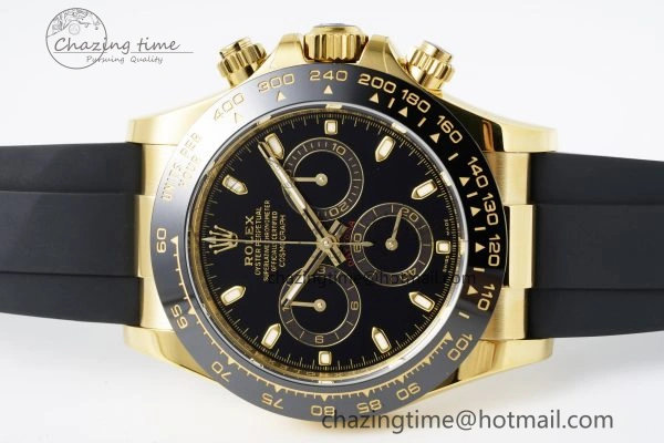 Minimalist Daytona 116518 BTF 1:1 Best Edition Black Lume Dial on Oysterflex Rubber Strap SA4130 V 2257