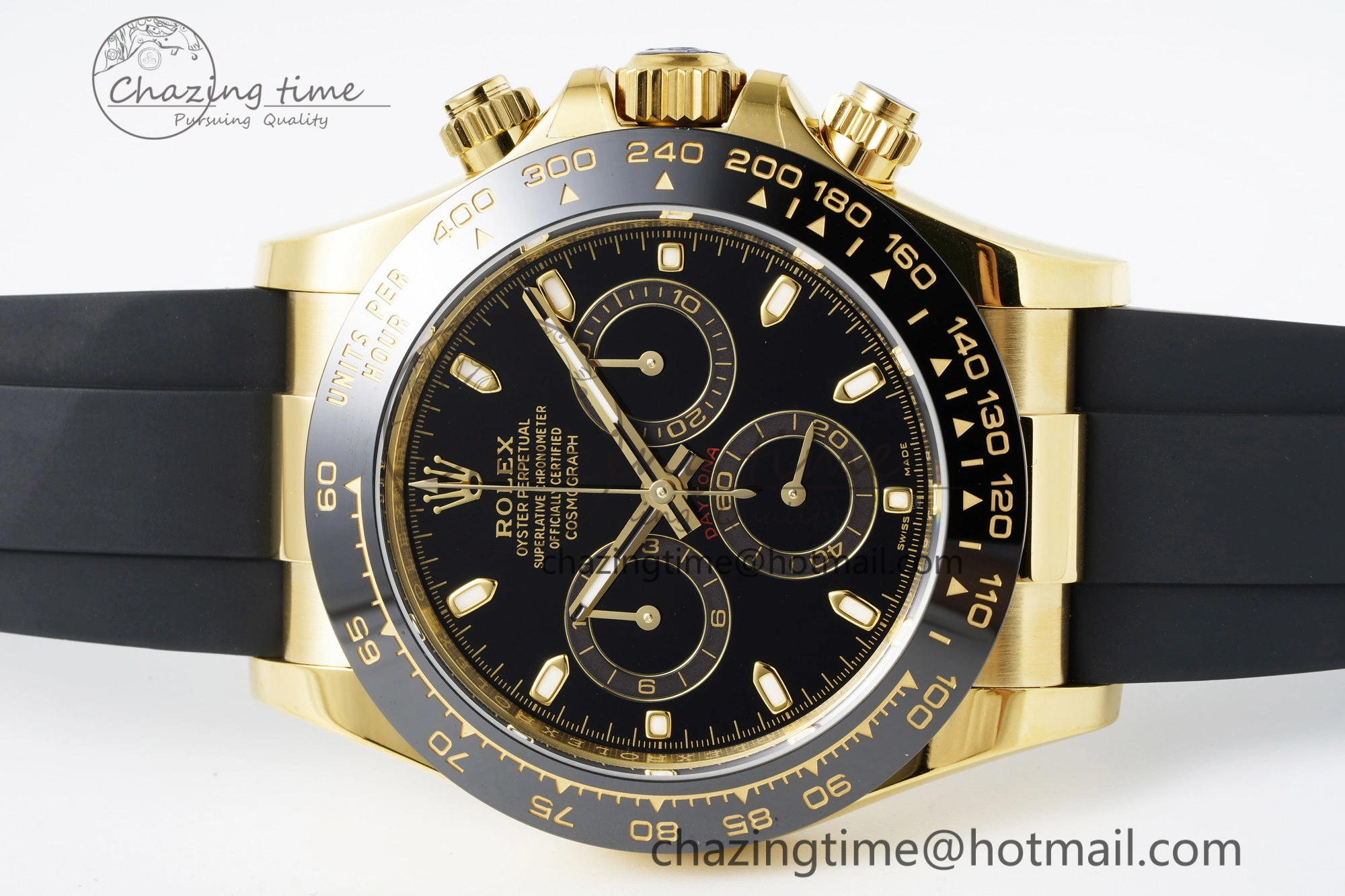 Minimalist Daytona 116518 BTF 1:1 Best Edition Black Lume Dial on Oysterflex Rubber Strap SA4130 V 2257