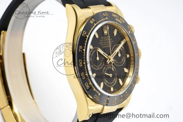 Minimalist Daytona 116518 BTF 1:1 Best Edition Black Lume Dial on Oysterflex Rubber Strap SA4130 V 2257