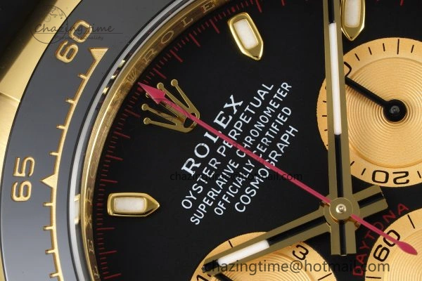 Daytona 116518 BTF 1:1 Best Edition Paul Newman Black YG Dial on Oysterflex Rubber Strap SA4130 V Unisex 2259