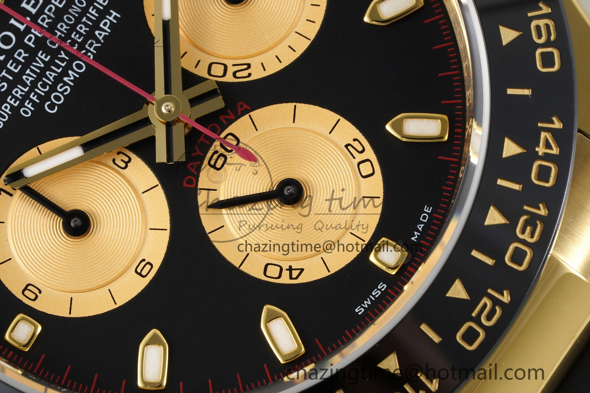 Daytona 116518 BTF 1:1 Best Edition Paul Newman Black YG Dial on Oysterflex Rubber Strap SA4130 V Unisex 2259
