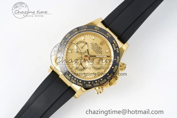 Daytona 116518 BTF 1:1 Best Edition YG Lume Dial on Oysterflex Rubber Strap SA4130 V Seasonal 2256