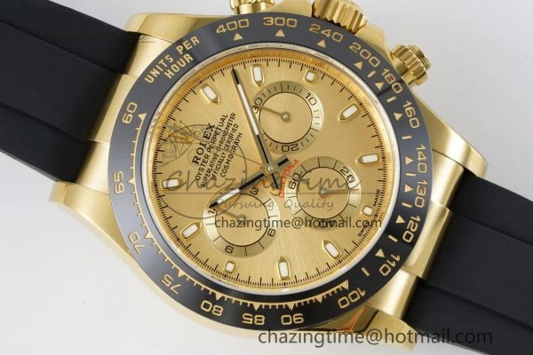 Daytona 116518 BTF 1:1 Best Edition YG Lume Dial on Oysterflex Rubber Strap SA4130 V Seasonal 2256