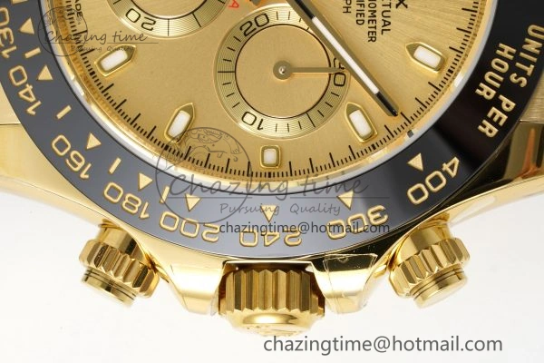 Daytona 116518 BTF 1:1 Best Edition YG Lume Dial on Oysterflex Rubber Strap SA4130 V Seasonal 2256