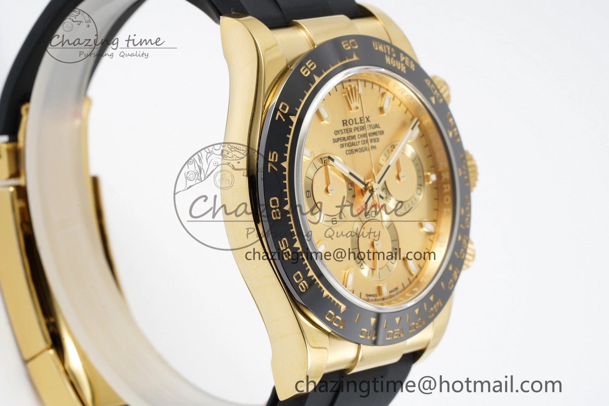 Daytona 116518 BTF 1:1 Best Edition YG Lume Dial on Oysterflex Rubber Strap SA4130 V Seasonal 2256