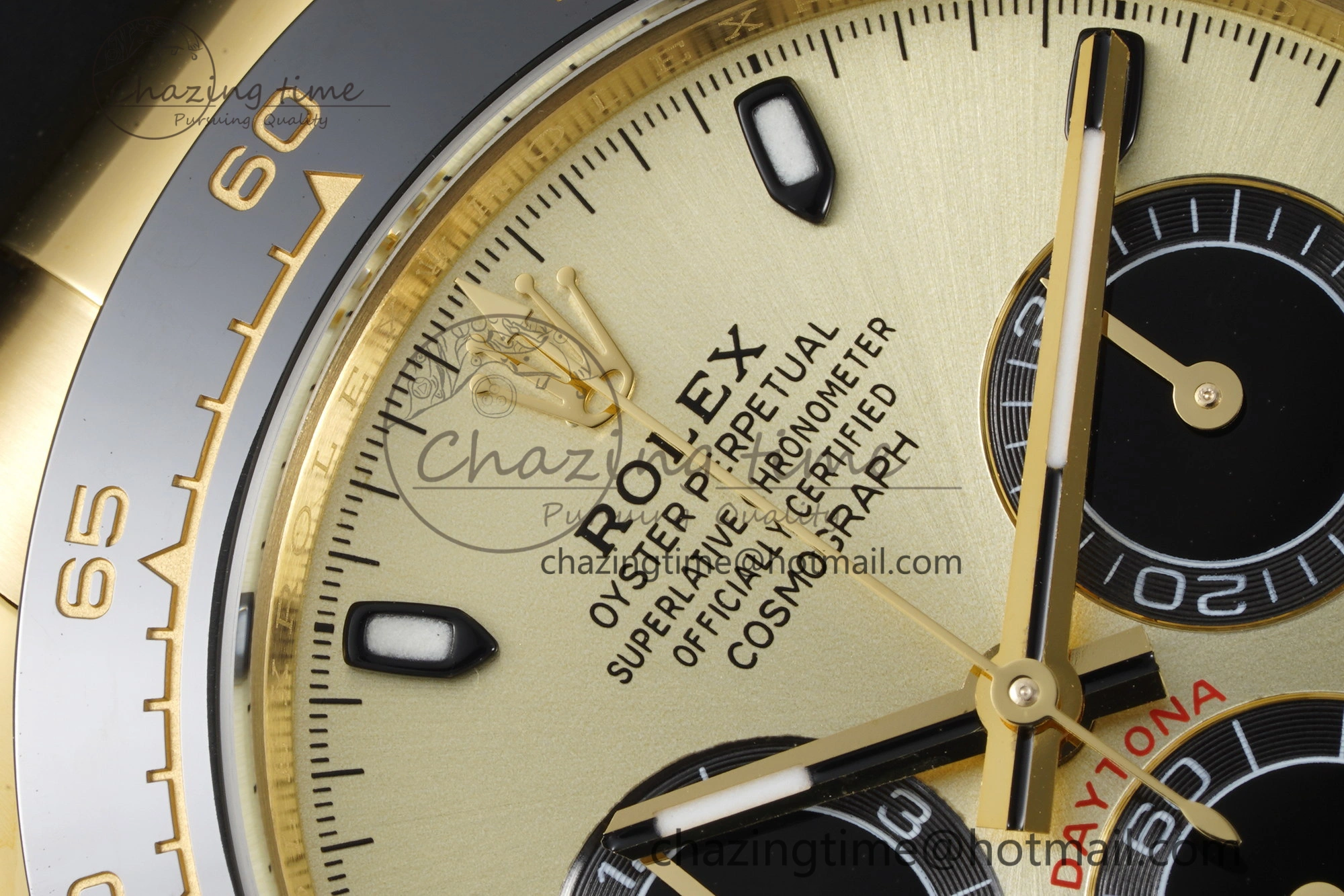 Daytona 116518 BTF 1:1 Best Edition YG Black Dial on Oysterflex Rubber Strap SA4130 V FreshLook 2260