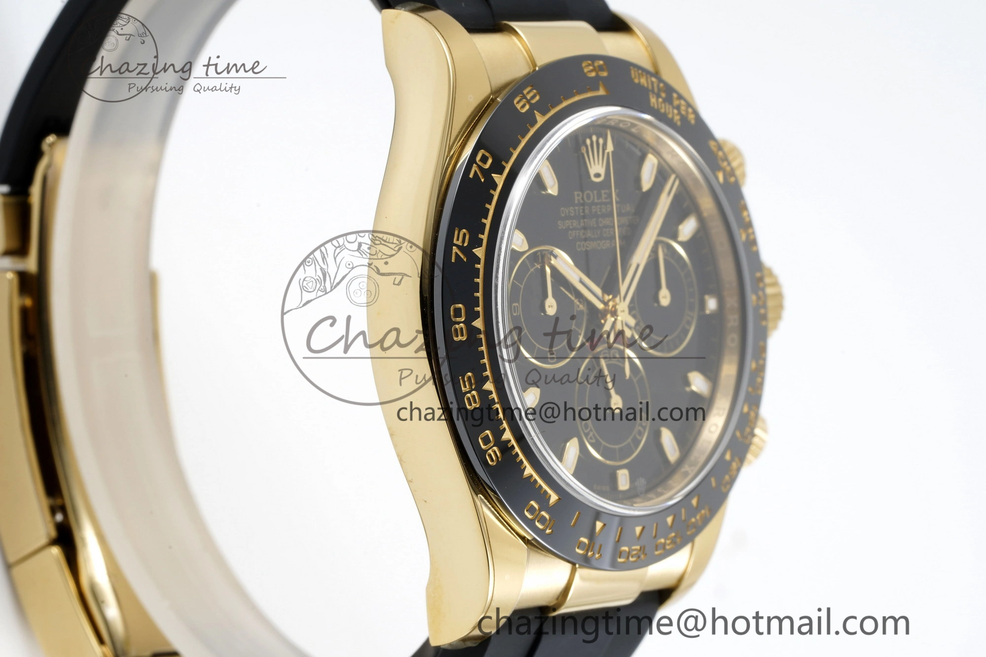Resilient Daytona 116518 Clean 1:1 Best Edition Black Dial on Oysterflex Rubber Strap SA4130 V 2255