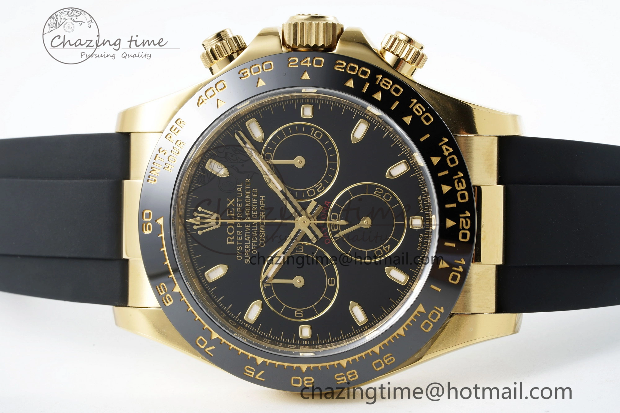 Resilient Daytona 116518 Clean 1:1 Best Edition Black Dial on Oysterflex Rubber Strap SA4130 V 2255