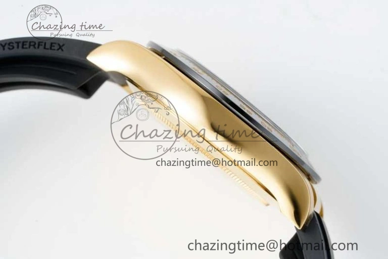 Daytona 116518 Clean 1:1 Best Edition Black Diamonds Dial on Oysterflex Rubber Strap SA4130 V Efficient 2170