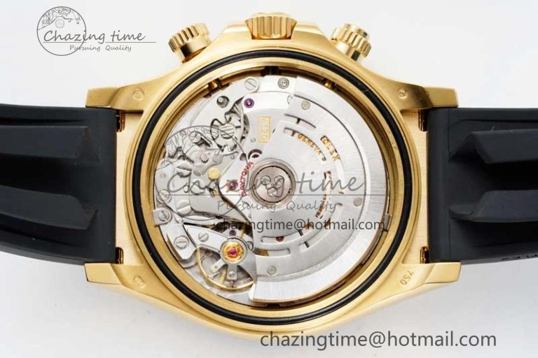 Daytona 116518 Clean 1:1 Best Edition Black Diamonds Dial on Oysterflex Rubber Strap SA4130 V Efficient 2170