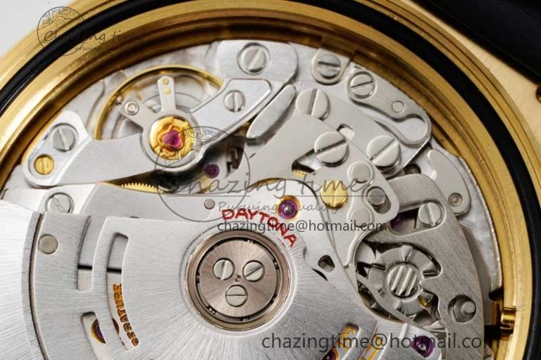 Daytona 116518 Clean 1:1 Best Edition Black Diamonds Dial on Oysterflex Rubber Strap SA4130 V Efficient 2170