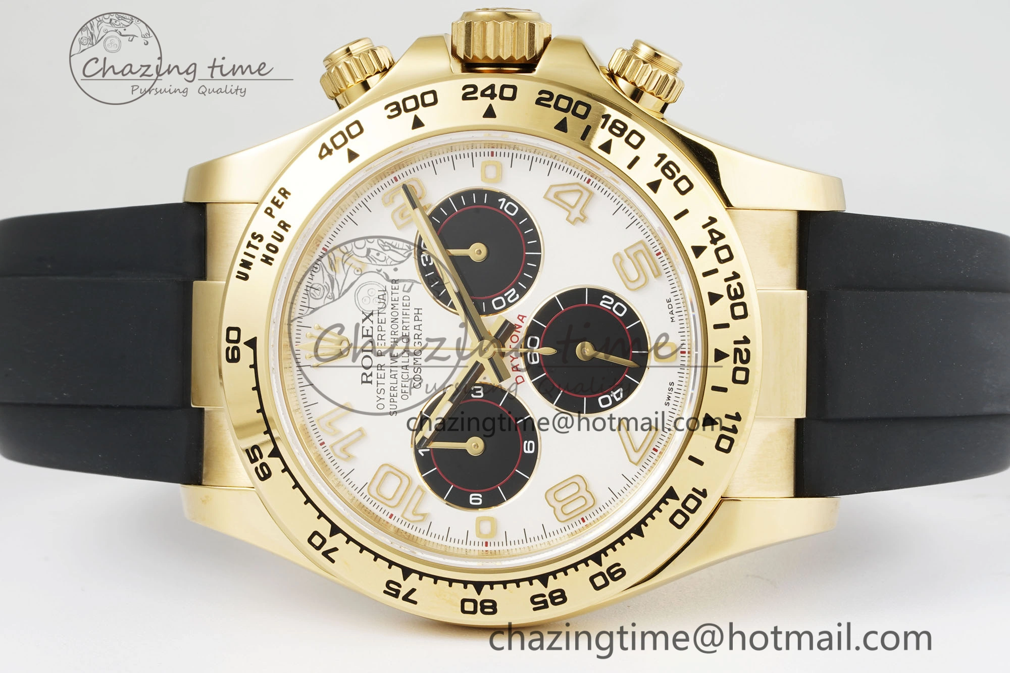 Daytona 116518 Clean 1:1 Best Edition White Arabic Dial on Oysterflex Rubber Strap SA4130 V EasyMatch 2102
