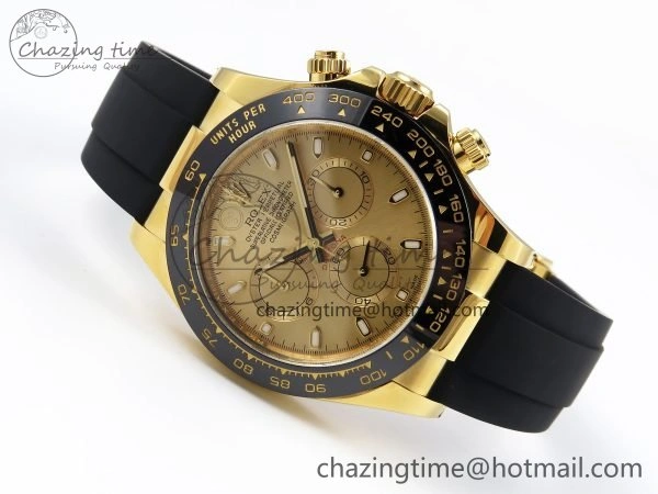 Sophisticated Daytona 116518 Clean 1:1 Best Edition YG Dial on Oysterflex Rubber Strap SA 1673