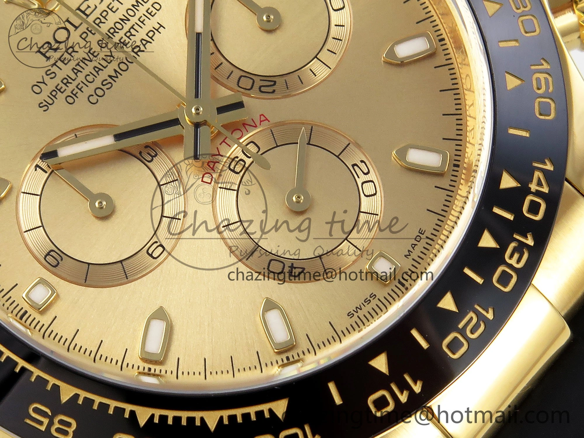 Sophisticated Daytona 116518 Clean 1:1 Best Edition YG Dial on Oysterflex Rubber Strap SA 1673