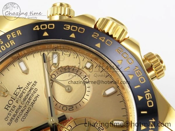 Sophisticated Daytona 116518 Clean 1:1 Best Edition YG Dial on Oysterflex Rubber Strap SA 1673