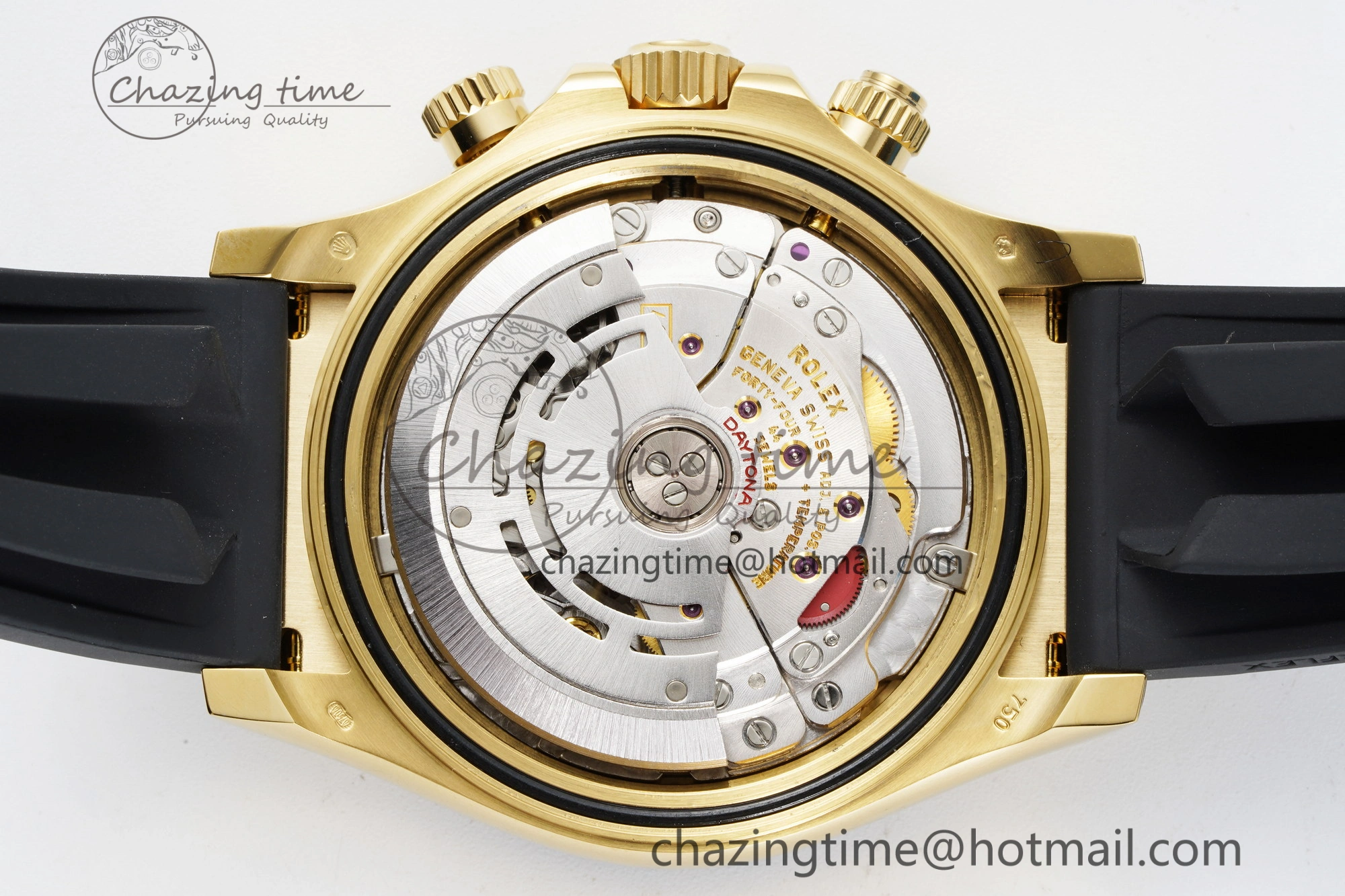 OdorResistant Daytona 116518 Clean 1:1 Best Edition YG Black Dial on Oysterflex Rubber Strap SA4130 V 2254