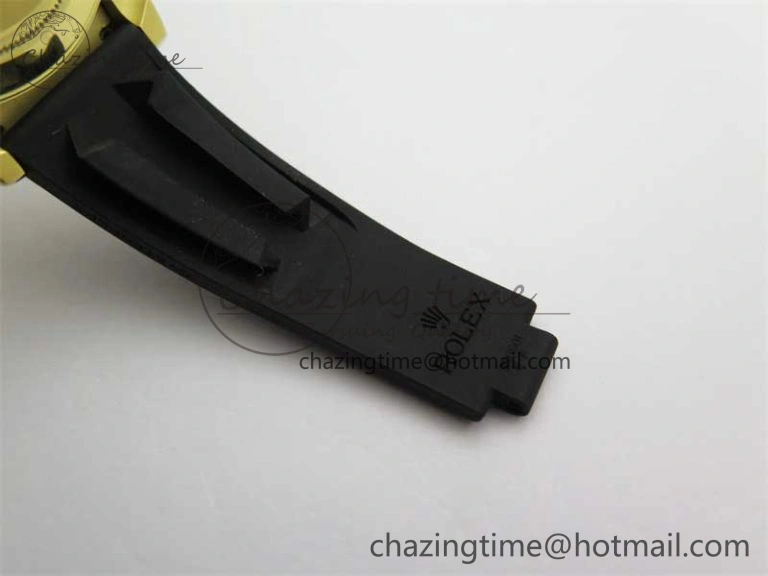UrbanStyle Daytona 116518 KKF 1:1 Best Edition 904L Steel YG Black Dial on Rubber Strap A 2455