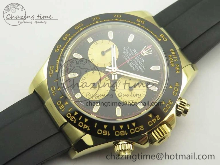 SunProtective Daytona 116518 LN Paul Newman ARF 1:1 Best Edition Black Dial on Oysterflex Strap A4130 Super Clone 3356